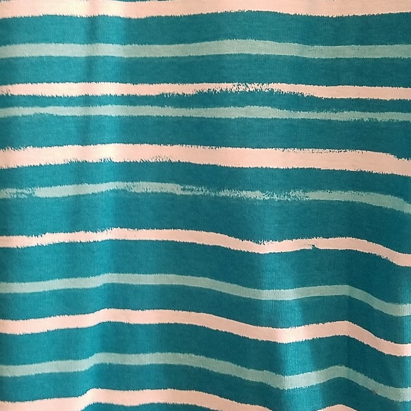 Kim Rogers Navy & Turquoise Top - Picture 5 of 6